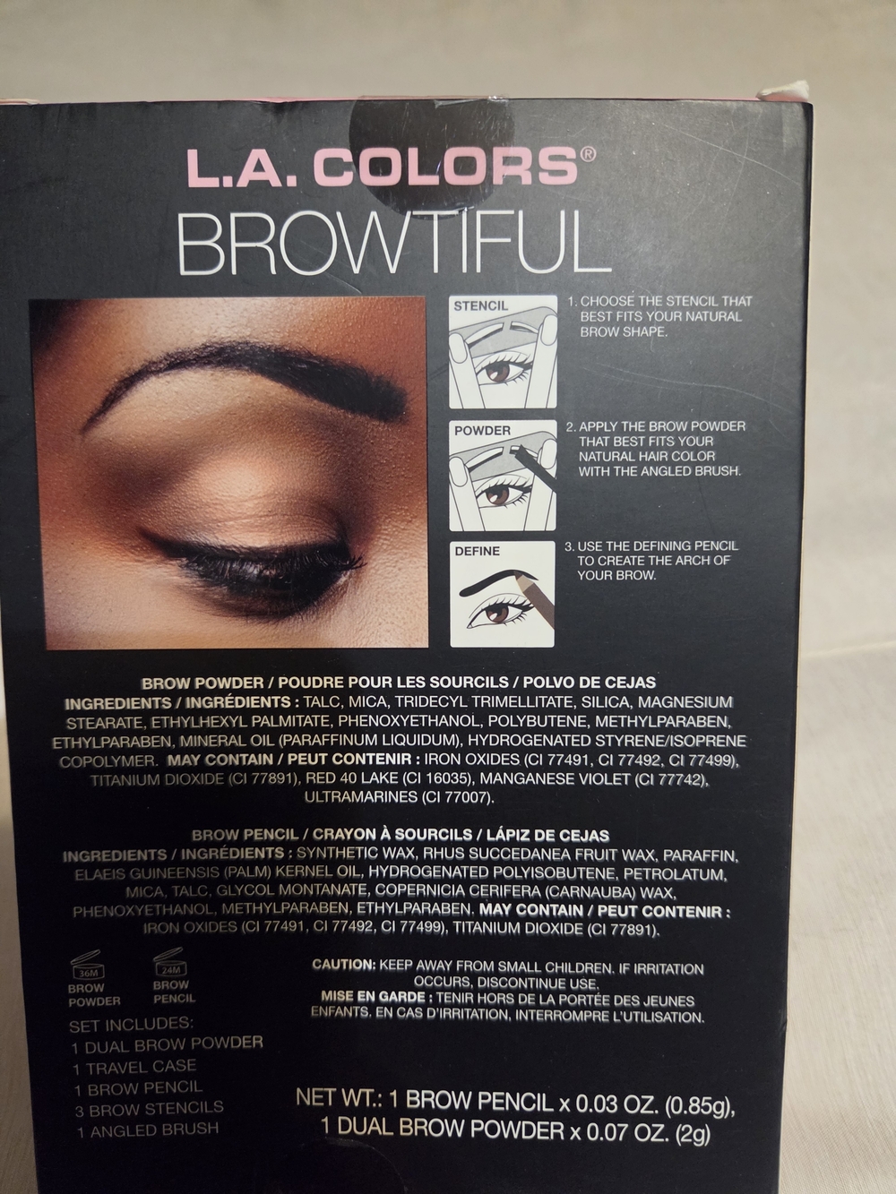 L.A. COLORS Browtiful Brow Kit - Black